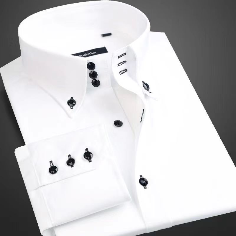 Korean Men Formal Wear - Классическая рубашка для мужчин с воротником