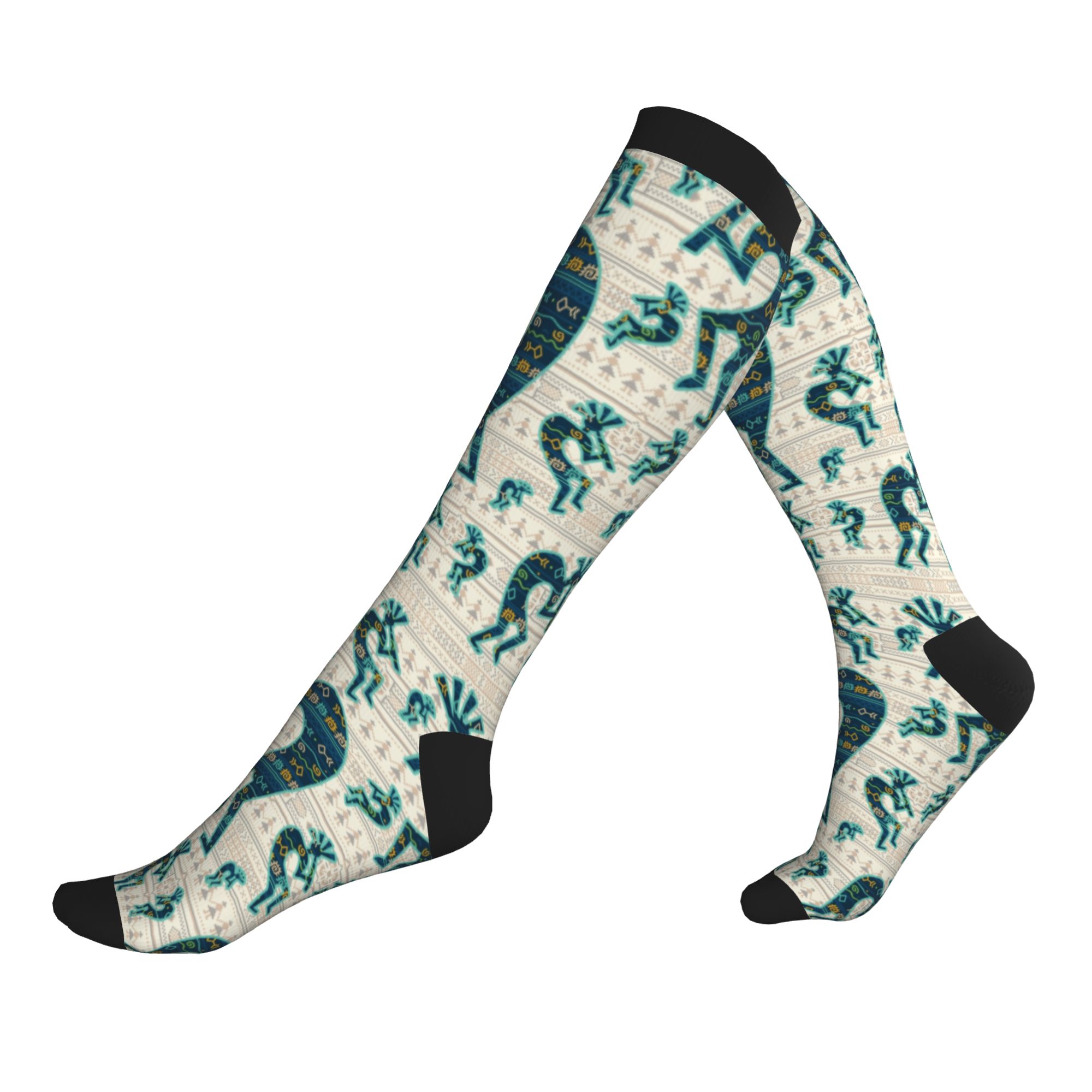 Men'S Ethnic & Formal Designer Wear Studio S - Компрессионные носки Kokopelli с этническим узором