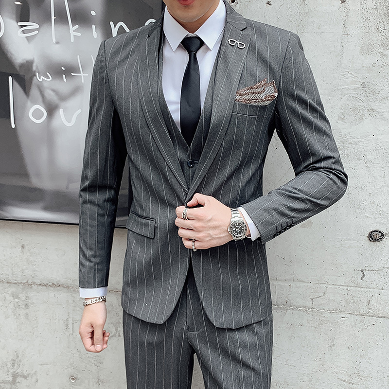 Мужской костюм-тройка в корейс – обзор и цена Men'S Urban Formal Wear