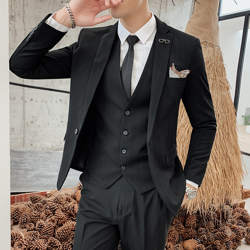 Мужской костюм-тройка в корейс – обзор и цена Men'S Urban Formal Wear
