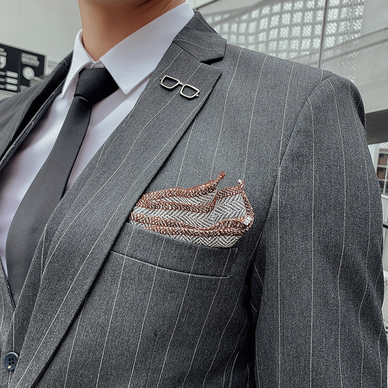 Мужской костюм-тройка в корейс – обзор и цена Men'S Urban Formal Wear
