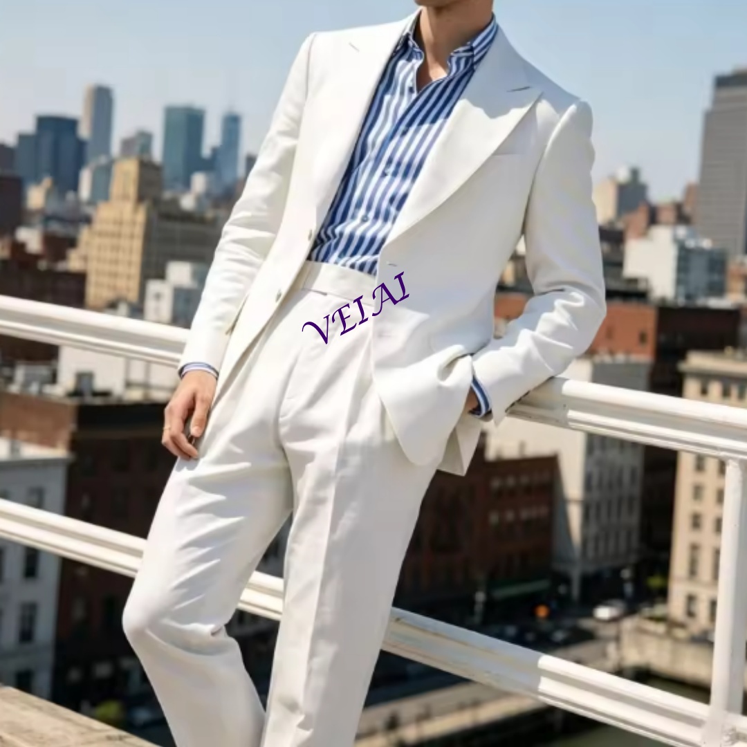 Летний мужской костюм из льна  – обзор и цена Men'S Relaxed Formal Wear