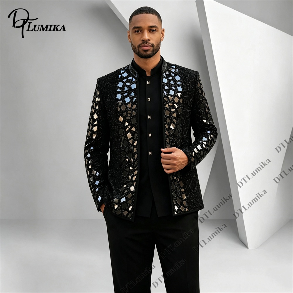 Мужской черный костюм с воротн – обзор и цена Men Formal Wear Pants