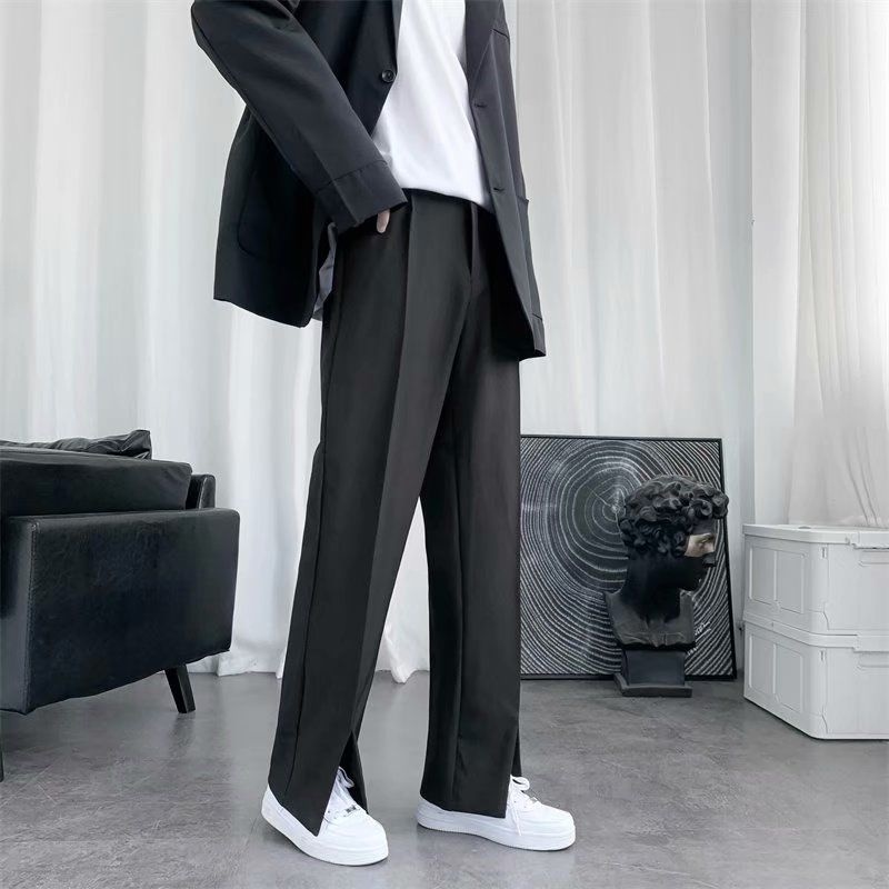 Брюки мужские костюмные черные – обзор и цена Korean Men Formal Wear