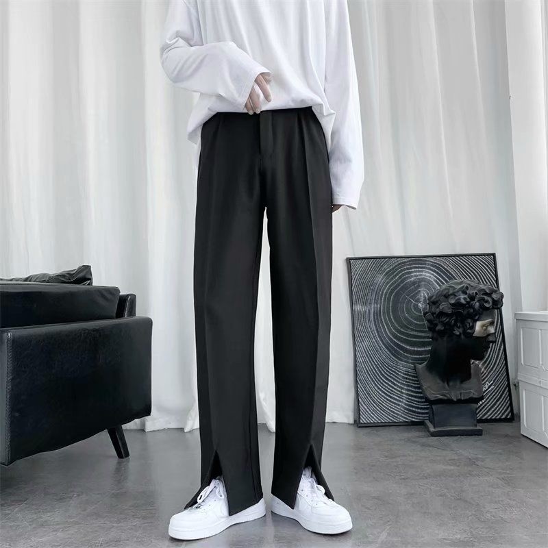 Брюки мужские костюмные черные – обзор и цена Korean Men Formal Wear