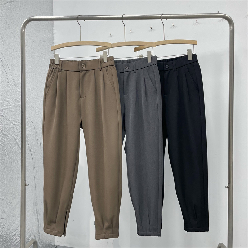 Однотонные Костюмные брюки, му – обзор и цена Korean Men Formal Wear