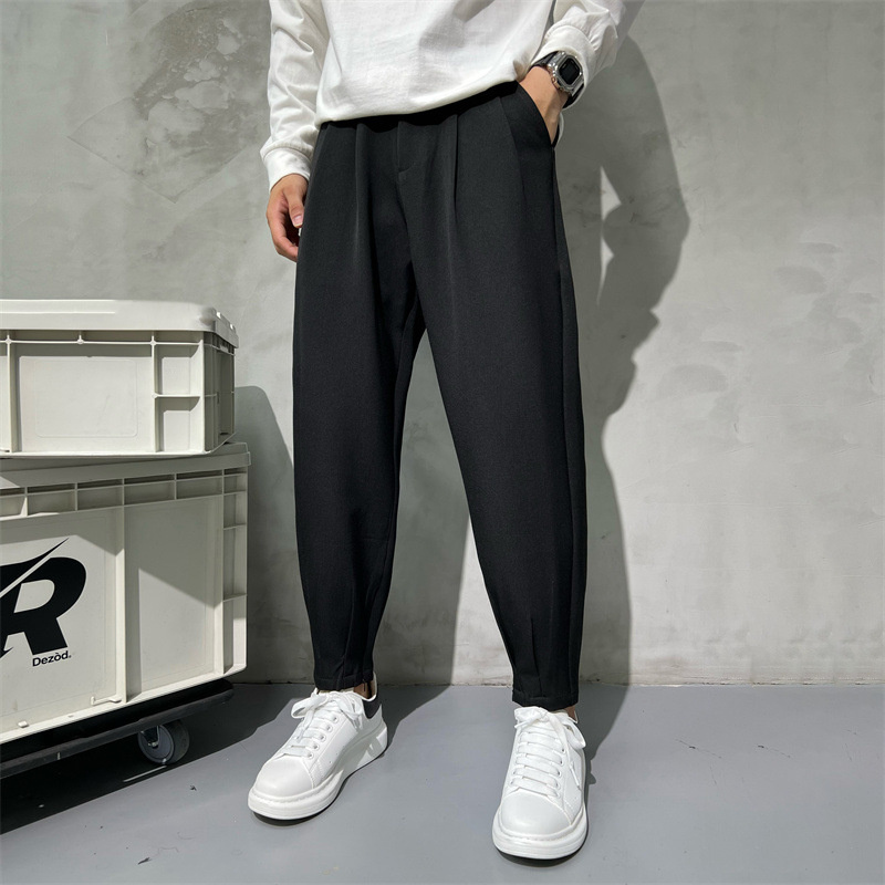 Однотонные Костюмные брюки, му – обзор и цена Korean Men Formal Wear