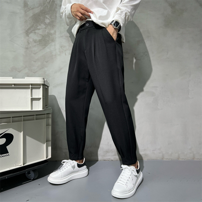 Однотонные Костюмные брюки, му – обзор и цена Korean Men Formal Wear